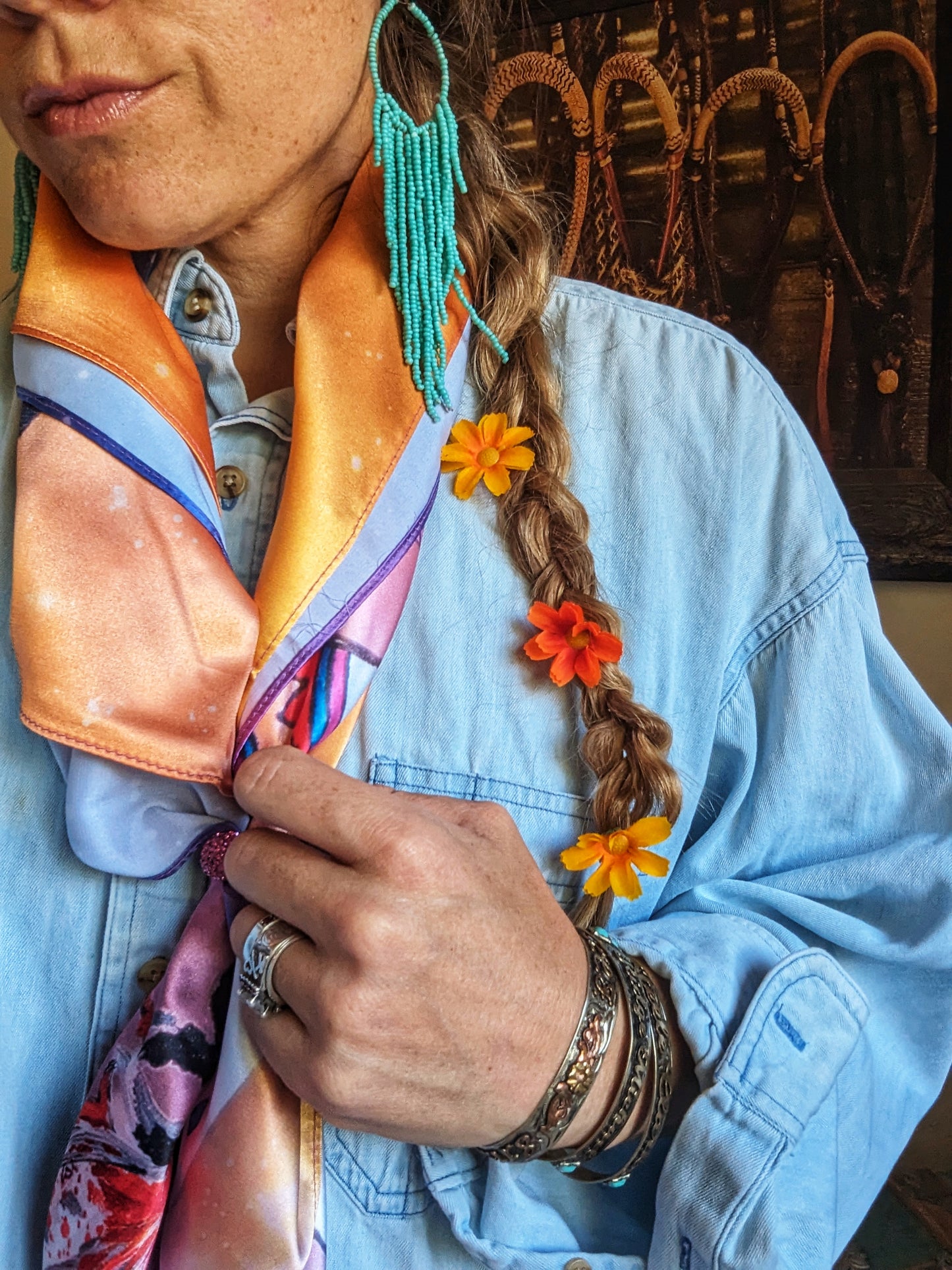 Pre-Order Teepee Creepin' War Ponies Scarf