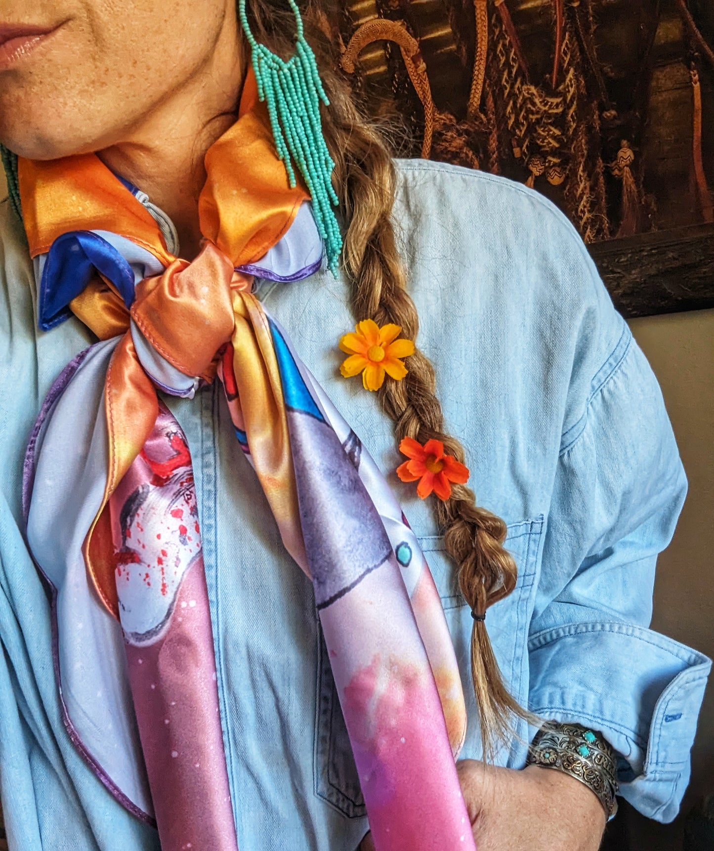 Pre-Order Teepee Creepin' War Ponies Scarf