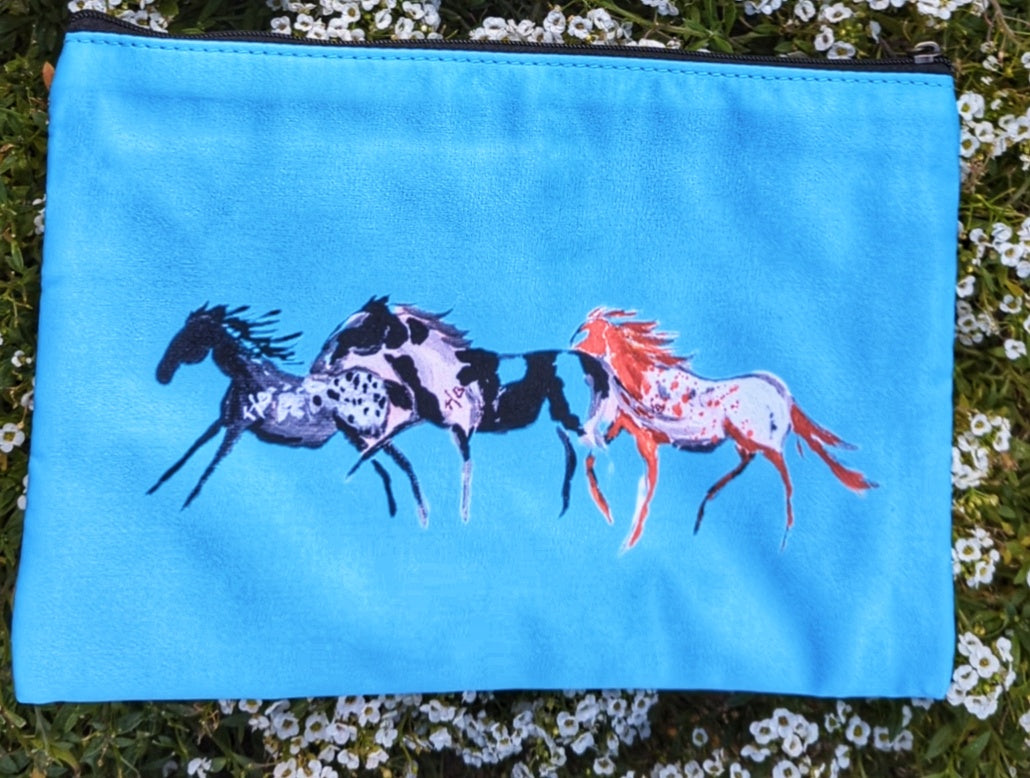 Pre-Order Teepee Creepin' War Ponies Bags (Turquoise Blue)