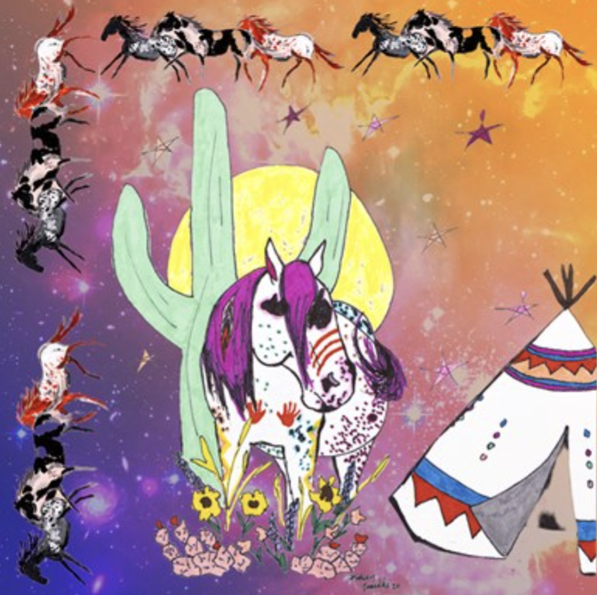 Pre-Order Teepee Creepin' War Ponies Scarf