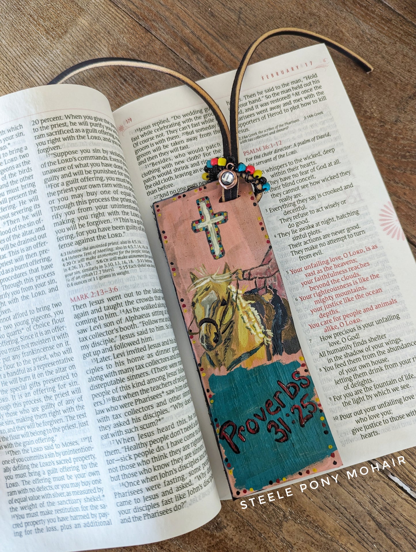 Proverbs 31:25 with Palomino Barrel Horse