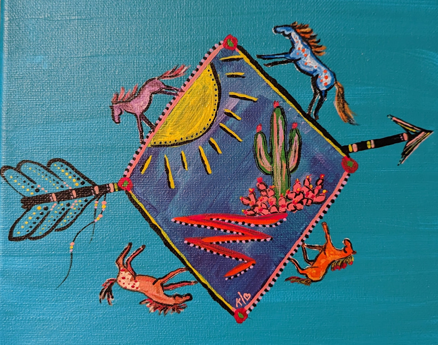 Macy Shea custom cinch, 1/2 down