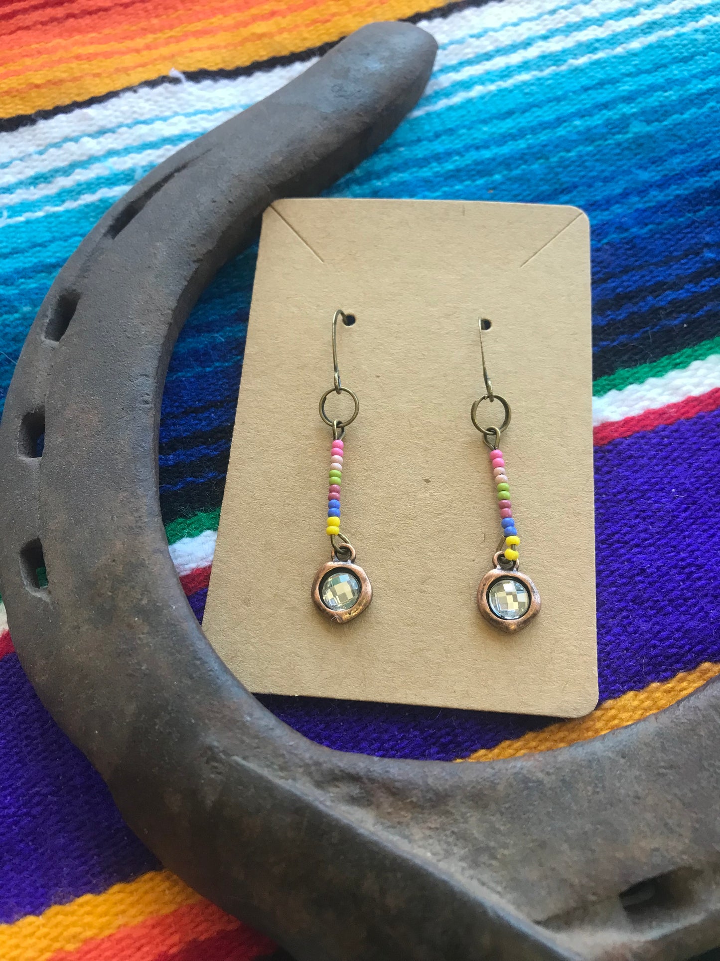 Dangle bead earrings