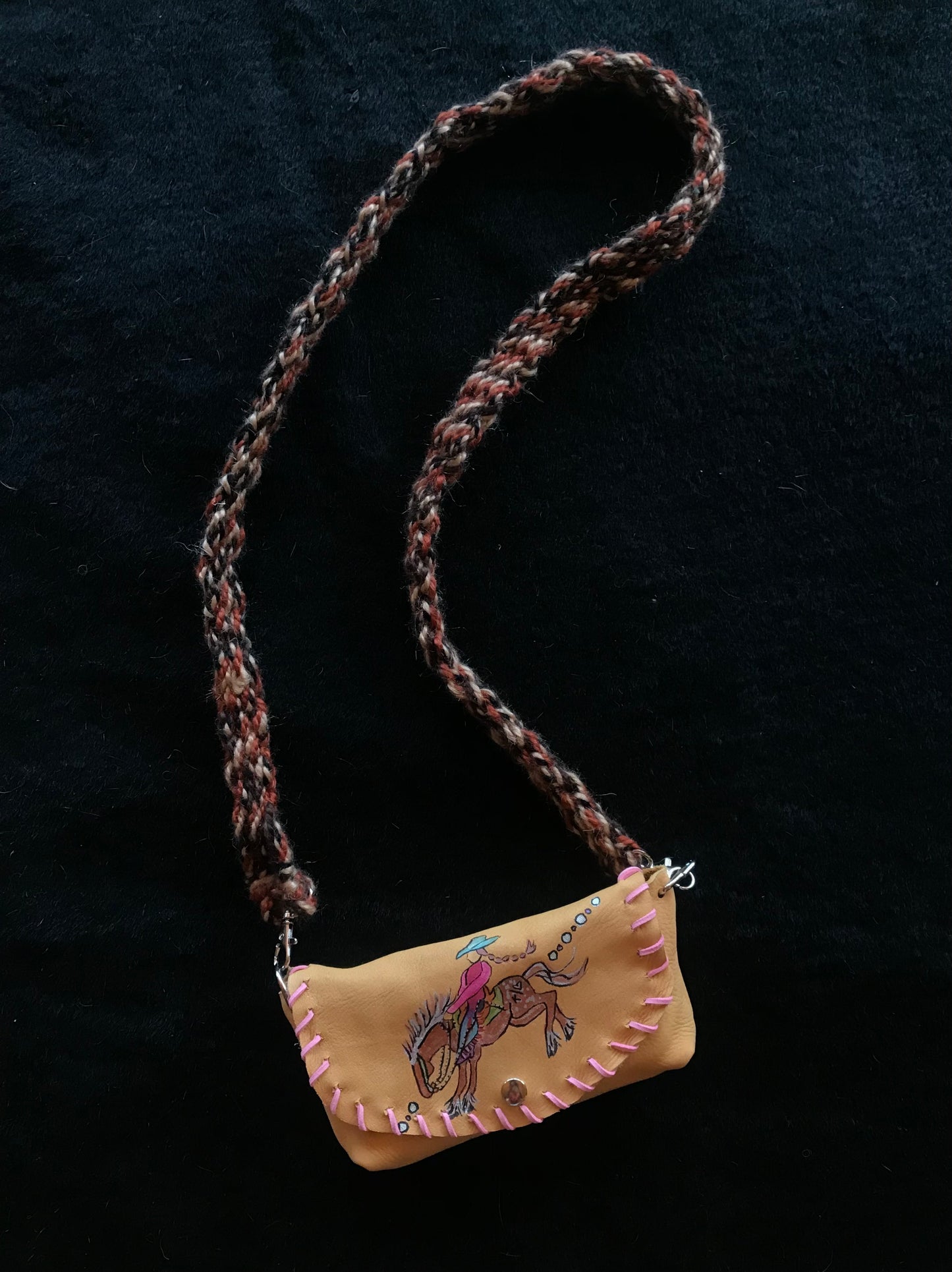 Bronc Riding Cowgirl Purse
